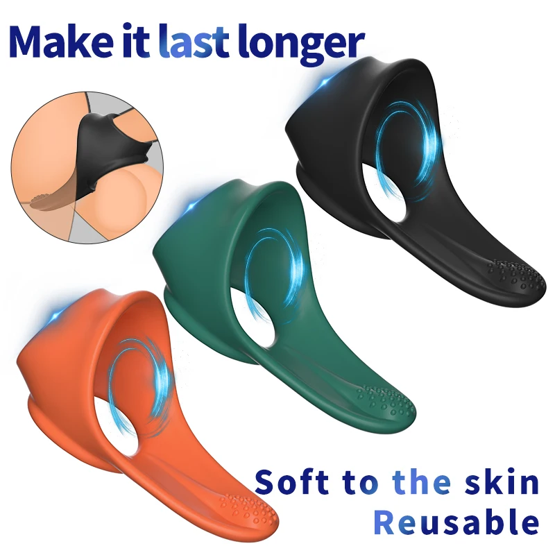 Penis Ring Delay Ejaculation Adult Goods For Men Sex Toys Male Masturbator Silicone Cock Ring G Spot Massager Enhanced Erectile penis sex toys