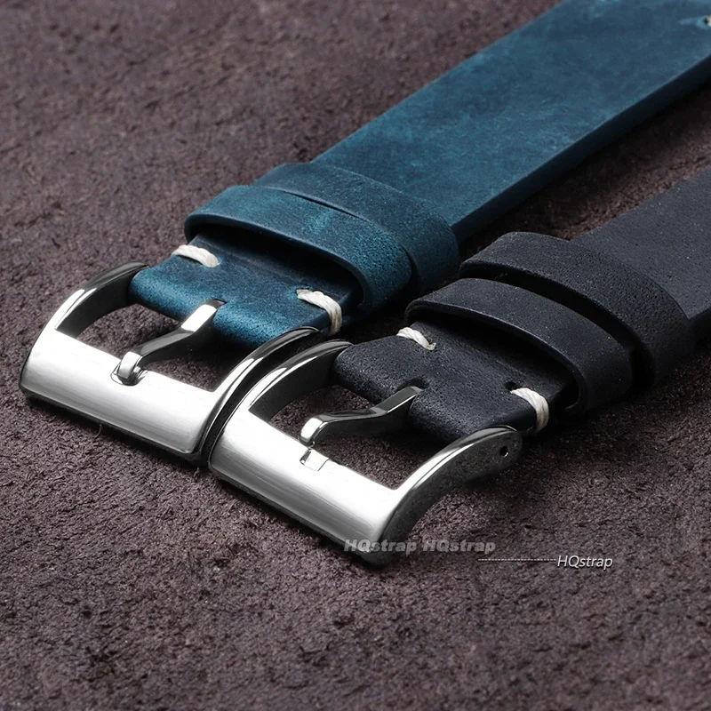 Premium Calfskin Leather Universal Sport Watch Band - Brown Replacement Strap