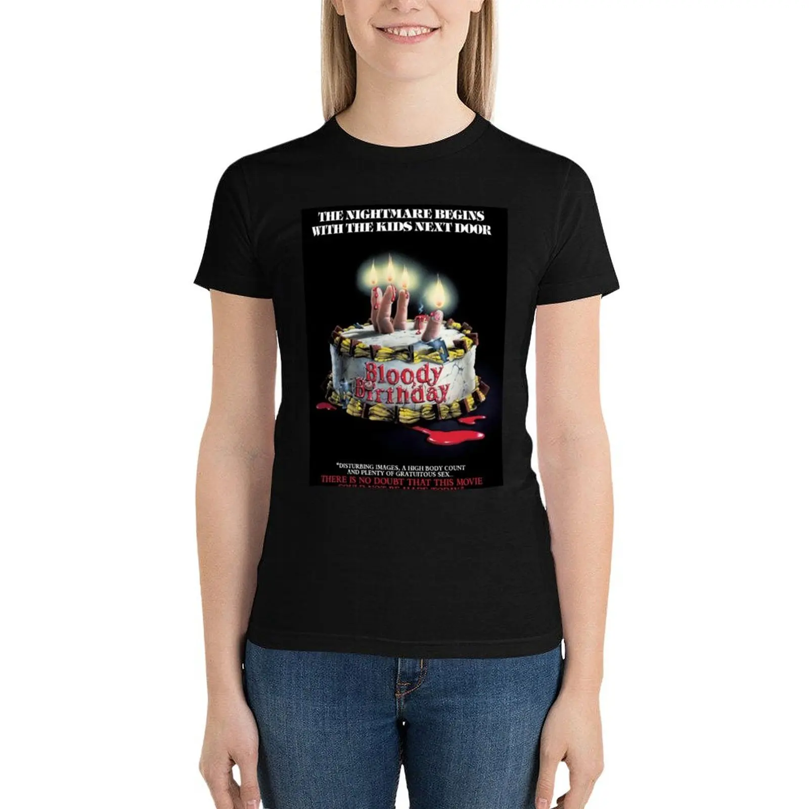 Bloody Birthday T-Shirt shirts graphic tees graphics Women tops