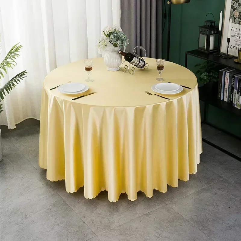 

Thicken round art hotel banquet roundtablecloth superior feeling satin tablecloth cloth table cover skyblue