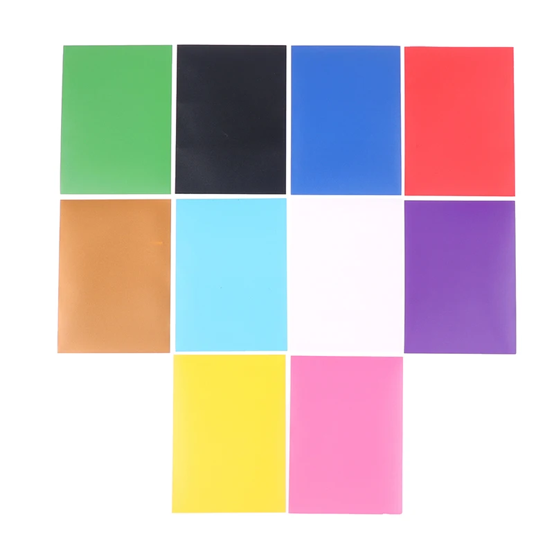 Trading Card Sleeves 100PCS Matte Colorful Standard Size Card Sleeves TCG Trading Cards Protector Tarot Shield Board Games Magical Cover PKM 66x91mm