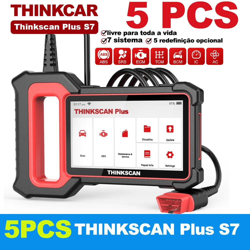 VIP-5pcs-Thinkcar-Thinkscan-Plus-S7-S6-S4-OBD2-Diagnostic-Tools ...