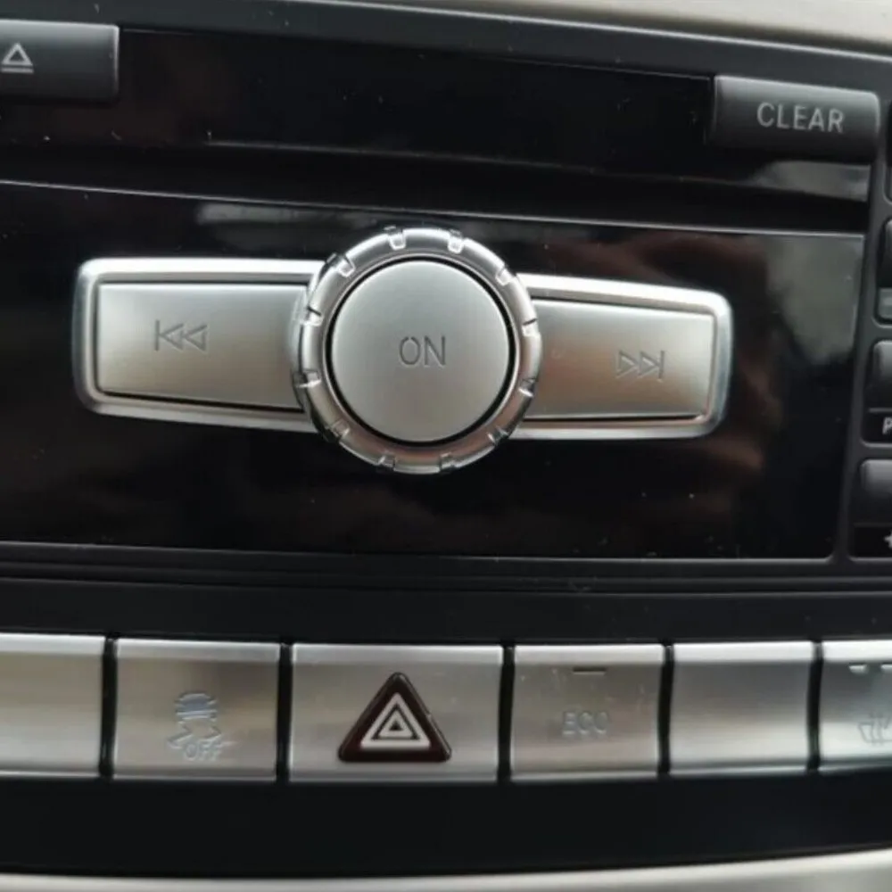 Auto Lautstärke AUF Tasten Abdeckung Aufkleber Trim Fit Für Mercedes Benz A B C ML CLS Klasse W204 GLK X204 E Klasse W212 Auto Zubehör – Detail 3