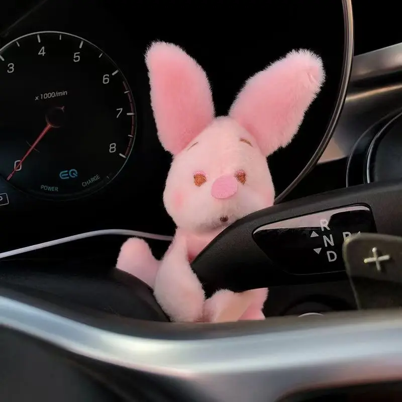 Car Gear Decoration Car Turn Signal Bear Doll Direction Light Wiper Decor Pink Accessories Interior Woman