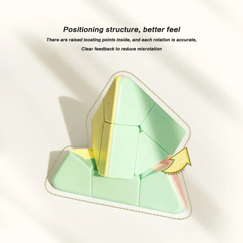 큐빙 교실 코너 삼각형 피라미드 퍼즐 마카롱 진지타 매직 큐브 어린이 교육용 장난감 큐브 퍼즐