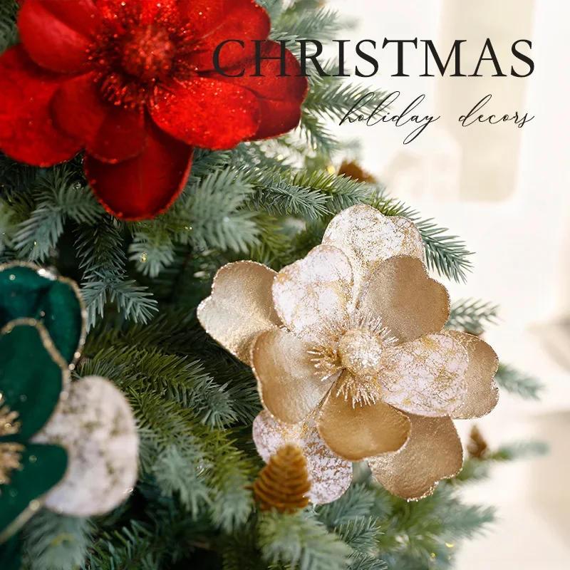 2025 Christmas Flower Simulation Flower Type Dried  Festive Atmosphere Arrangement Preserved Ornaments Christmas