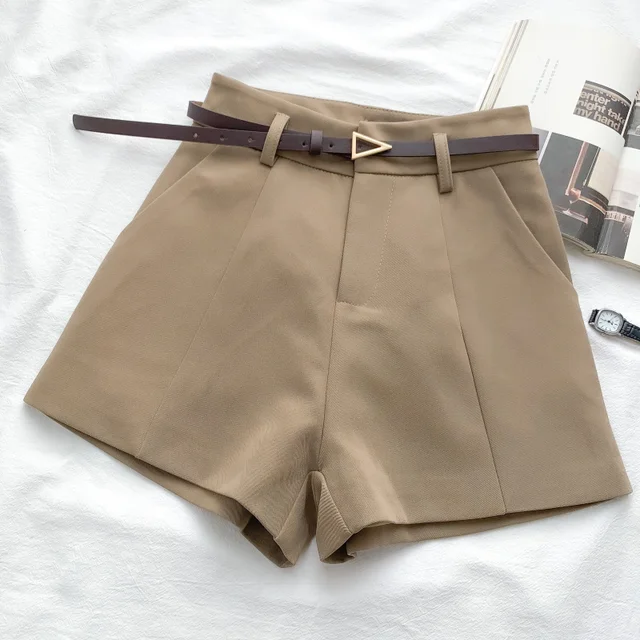 ITOOLIN Casual Women's Shorts A-line High Waist Short - Image 4