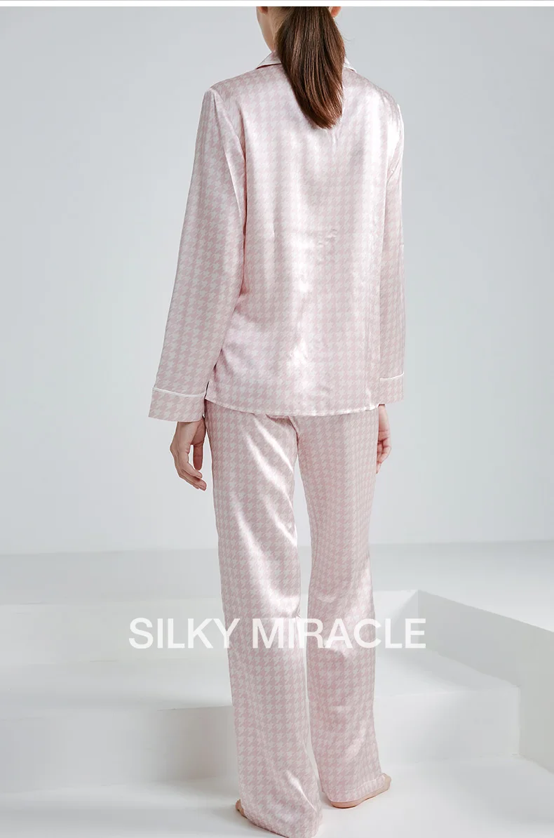 Pastel Pink Silk Pyjama Set – Silky Miracle