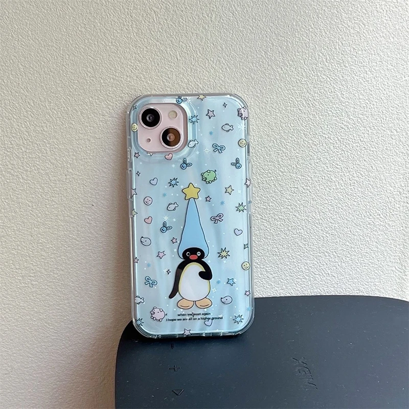 Rotary Star Penguin Dazzle Lustre Lining Hard Phone Case