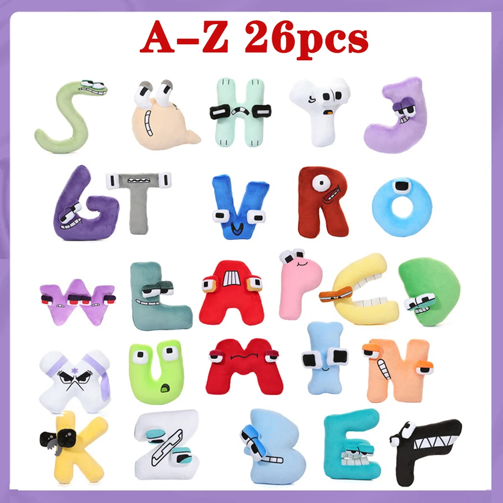 26PCS Alphabet Lore Plush Toys A-Z English Letter Stuffed Animal Plushie  Doll Toys For Kids Children Educational Christmas Gifts - AliExpress