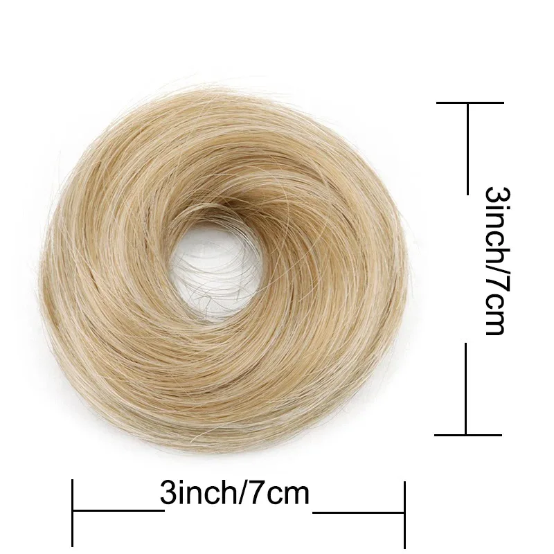 합성 섬유 메시 헤어 번 익스텐션 탄성 있는 스크런치 여성용 일상 파티용 간편 착용