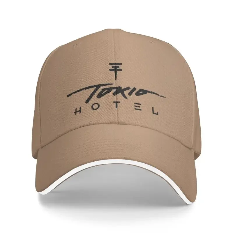 

Personalized Tokio Hotel Logo Baseball Cap Men Women Adjustable Rock Band Unisex Sandwich Hat Streetwear for Sun Protection