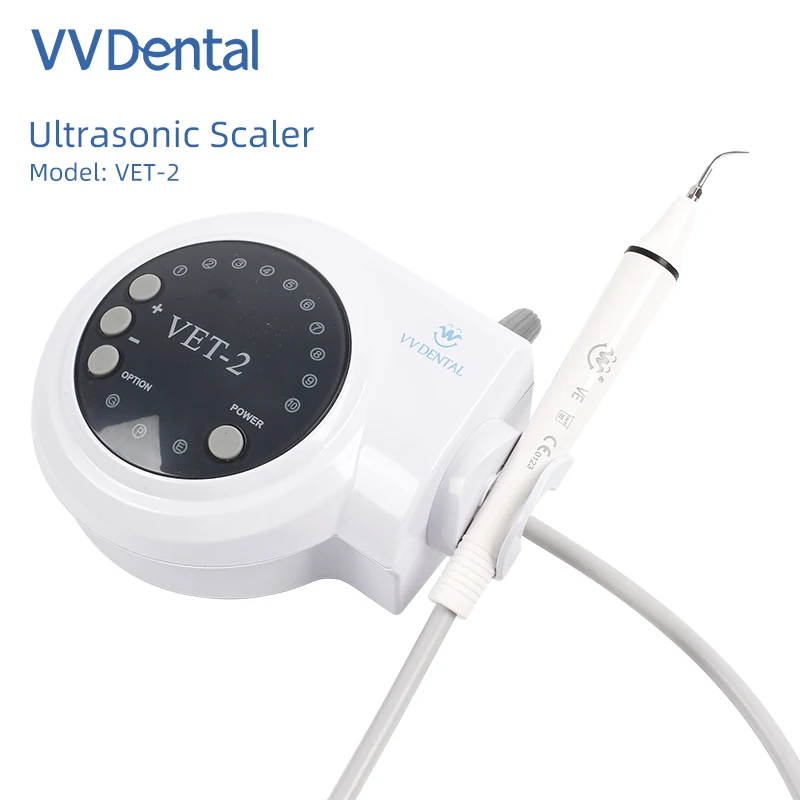 VVDental Ultraschall-Scaler mit abnehmbarem Handstück, tragbarer Dental-Ultraschall-Scaler zum Zahnreinigen und Zahnaufhellen, Zahnmedizinische Instrumente