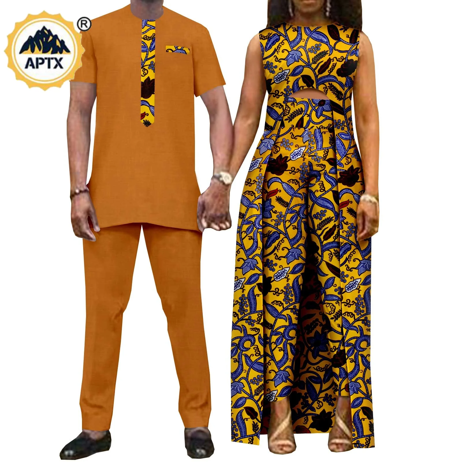 Suncolour Abito Tradizionale Africano Da Uomo Set Da 2 Pezzi Camicia Ankara E Pantaloni Dashiki Completo Abito In Cotone Etnico Ankara 108405745