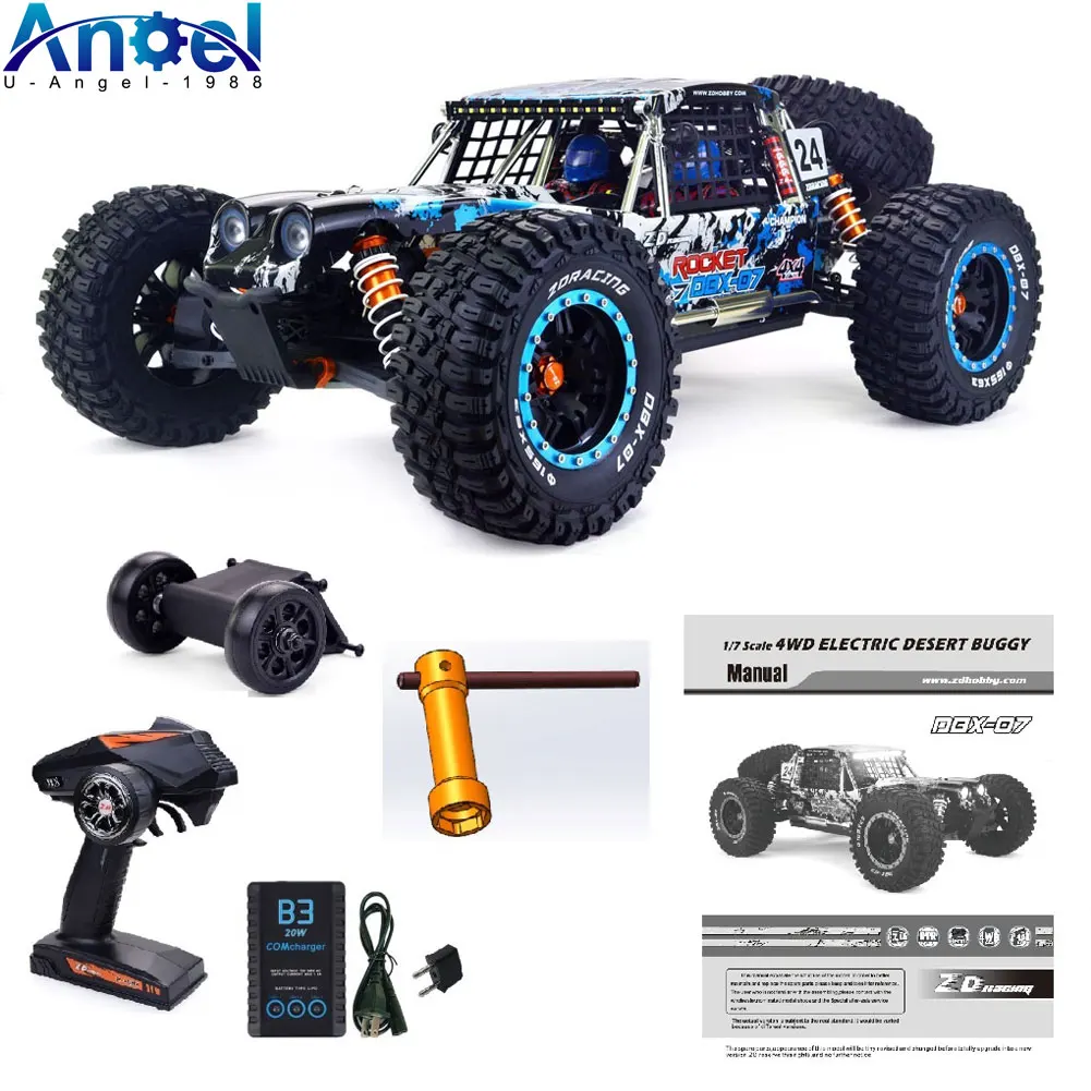 

ZD Racing DBX-07 1/7 2.4G 4WD RC Car 80km/h High Speed Brushless Off-Road Truck Remote Control Electric RTR Models Toys for Kids