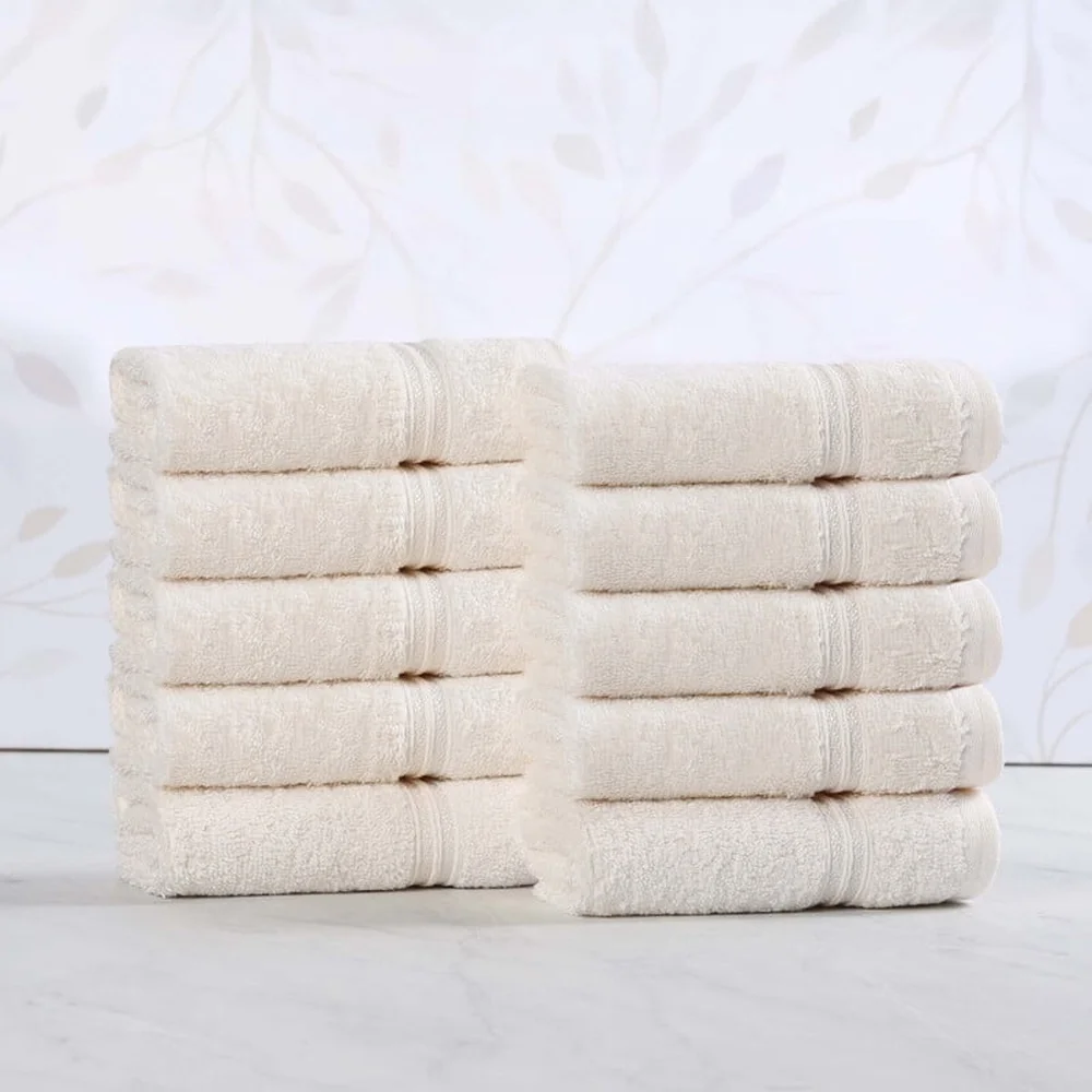 Premium Egyptian Cotton Face Towel Set – 10 Pieces 2