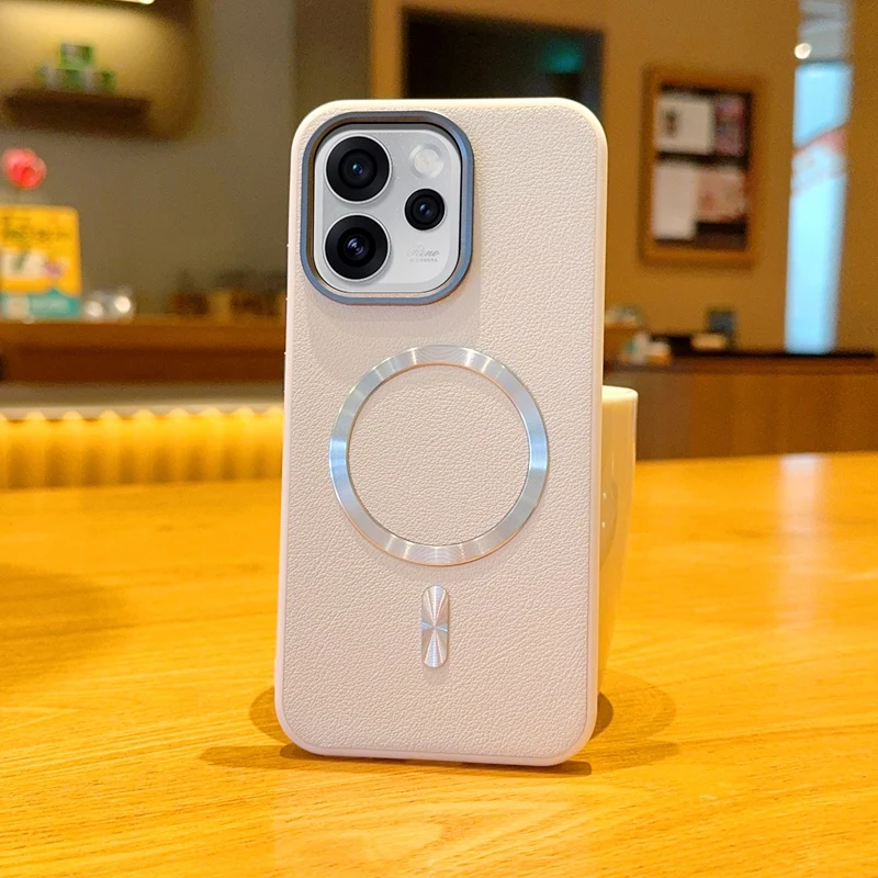 Solid Color Magnetic Ring Shockproof & Fingerprint-Resistant Phone Case