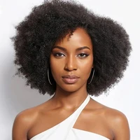 Perruque frontale en dentelle bouclée Bob cheveux humains Afro crépus bouclés 250 densité 13x4x2 T partie perruques en dentelle perruque courte Bob perruques de dentelle de cheveux humains 1