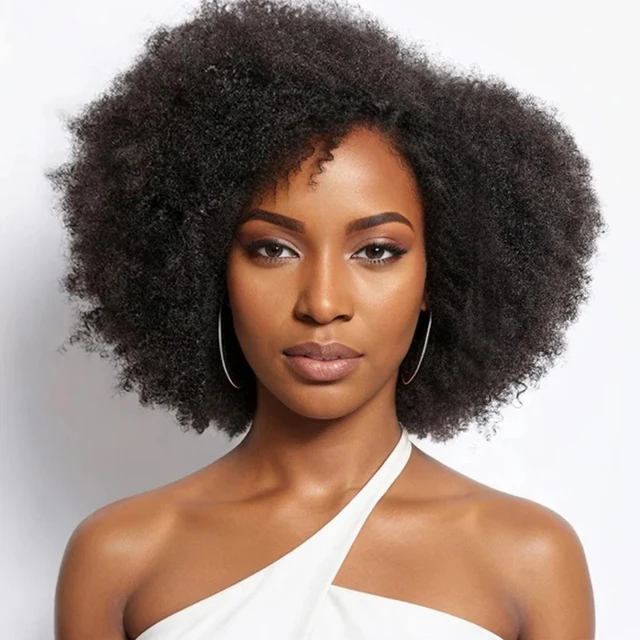 Perruque frontale en dentelle bouclée Bob cheveux humains Afro crépus bouclés 250 densité 13x4x2 T partie perruques en dentelle perruque courte Bob perruques de dentelle de cheveux humains 1