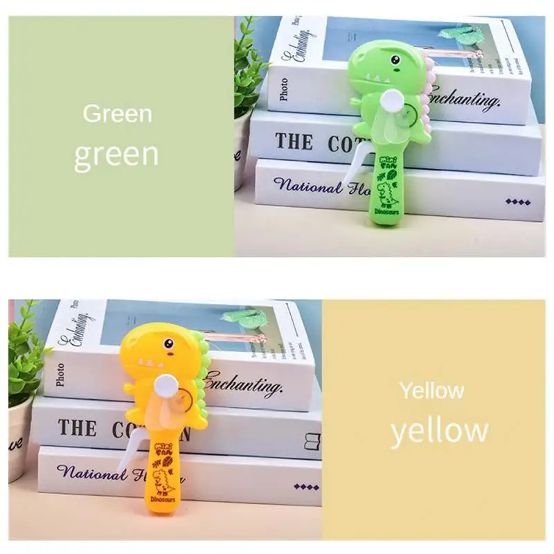 Cartoon Fan Hand Pressure Fan Children's Toy Cute Dinosaur Mini Student Portable Handheld Manual Summer Classroom Small Fans