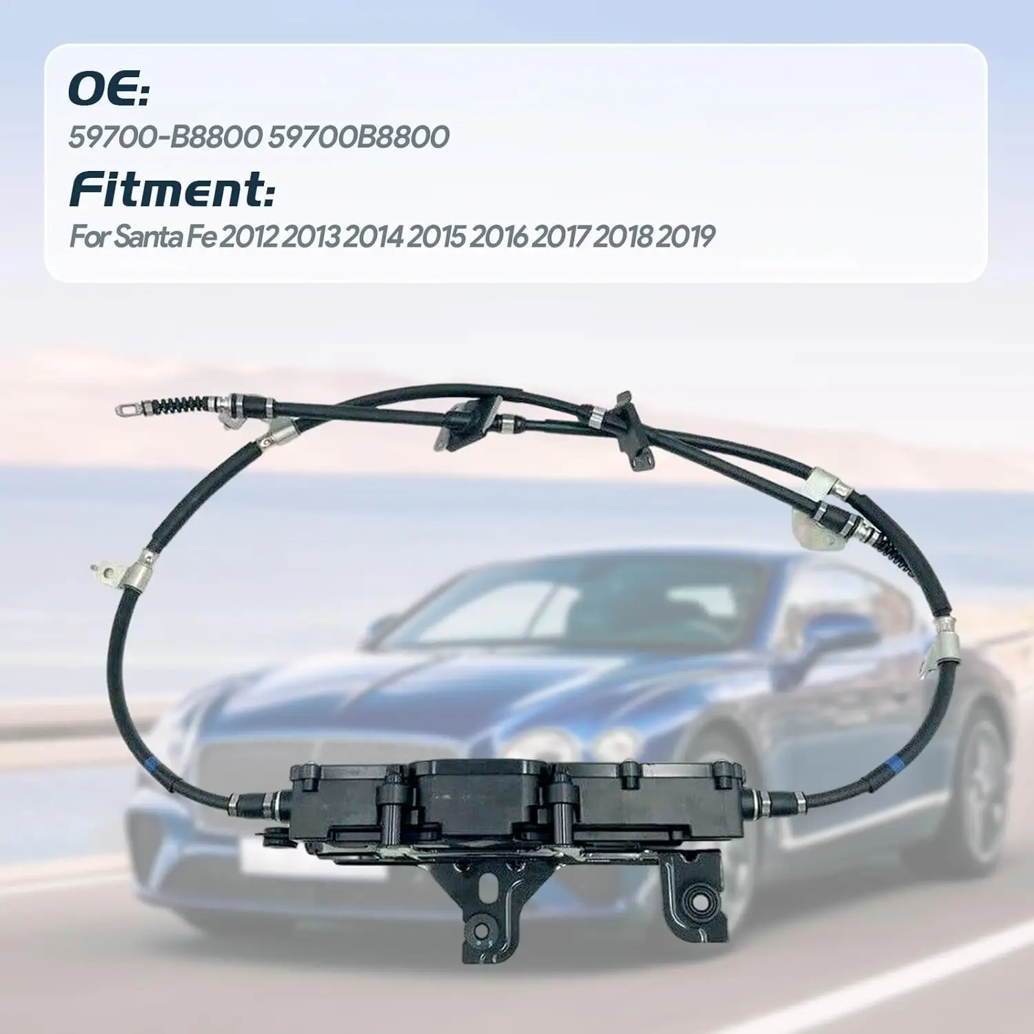 597002W800 59700B8800 59700-B8800 SINOCMP 1PCS 주차 브레이크 Assy 전자 세트 Hyundai Santa Fe 2012-2019 New