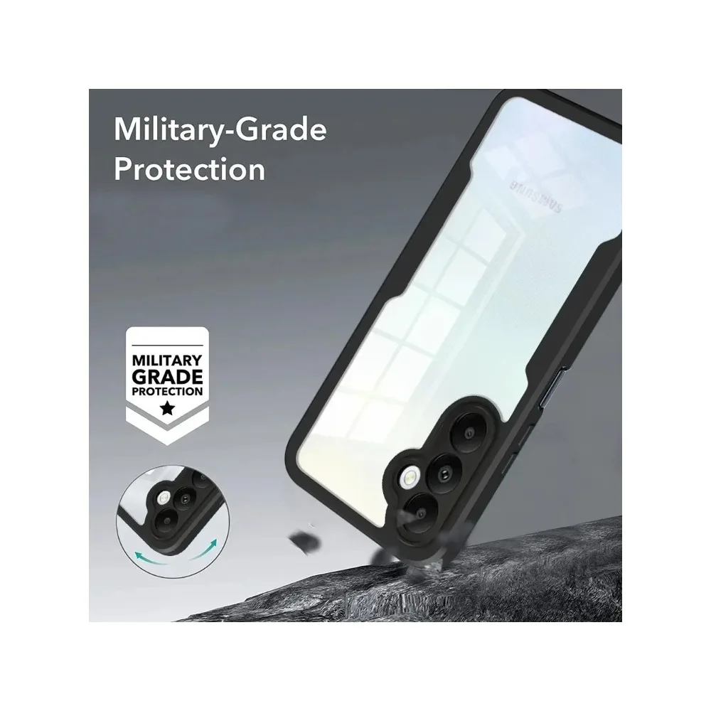 Crystal Clear 360° Full Body Protective Phone Case with Transparent Back Cover
