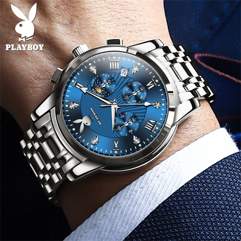 PLAYBOY Luxury Men's Watches High Quality Fashion Watches for Men