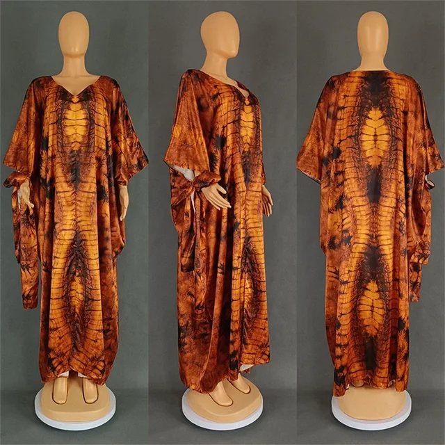 Robes africaines pour femmes Hijab caftan imprimé ample Boubou Robe afrique vêtements Ankara Dashiki dubaï Abaya écharpe Robe Caftan Robe