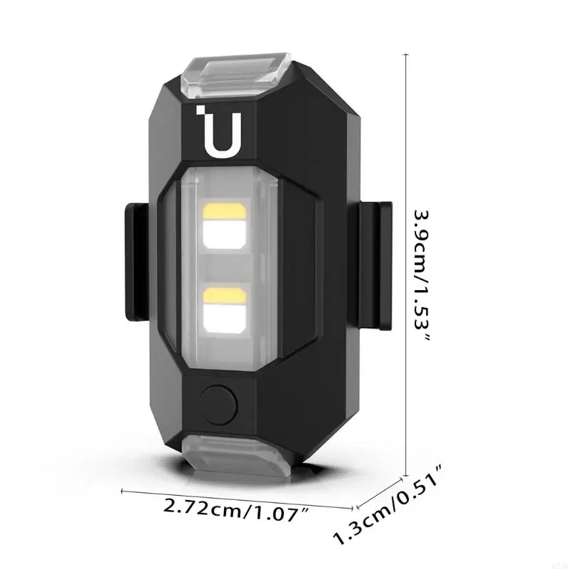 U2JA LED Strobe Signal Light Headlight Highlight Warning Indicator Night Lamp Compatible for DJI-Mavic Air2 Drone Accessories