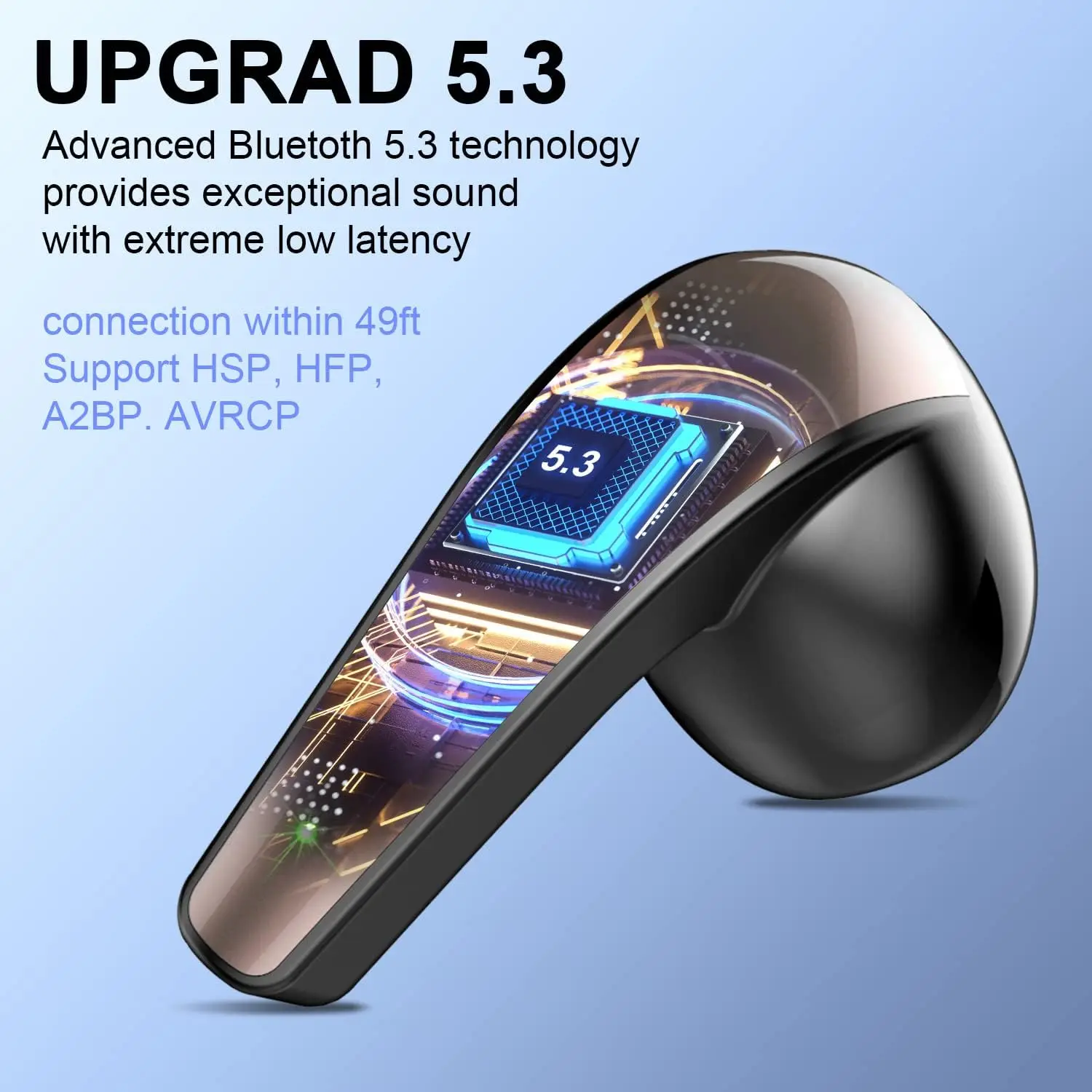 Фото Bluetooth-наушники с шумоподавлением, Hi-Fi-звуком и микрофоном №4