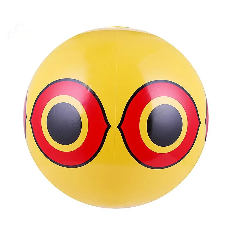 PVC Bird Repellent Ball Inflatable Reflective Eyeball with Reflective Eye Patch Fake Owl Hanging Scarecrow Outdoor Hunting Pest