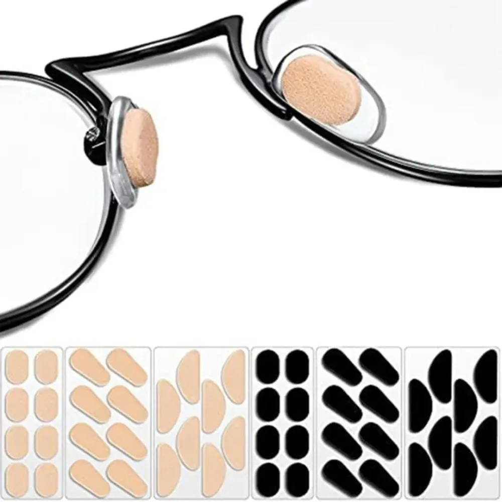 40Pcs Soft Anti-slip Glasses Nose Pads EVA Foam Adhesive Sweat Absorb Sponge Nose Pads Eyeglasses Stickers Eyewear Accessories glasses nose pads