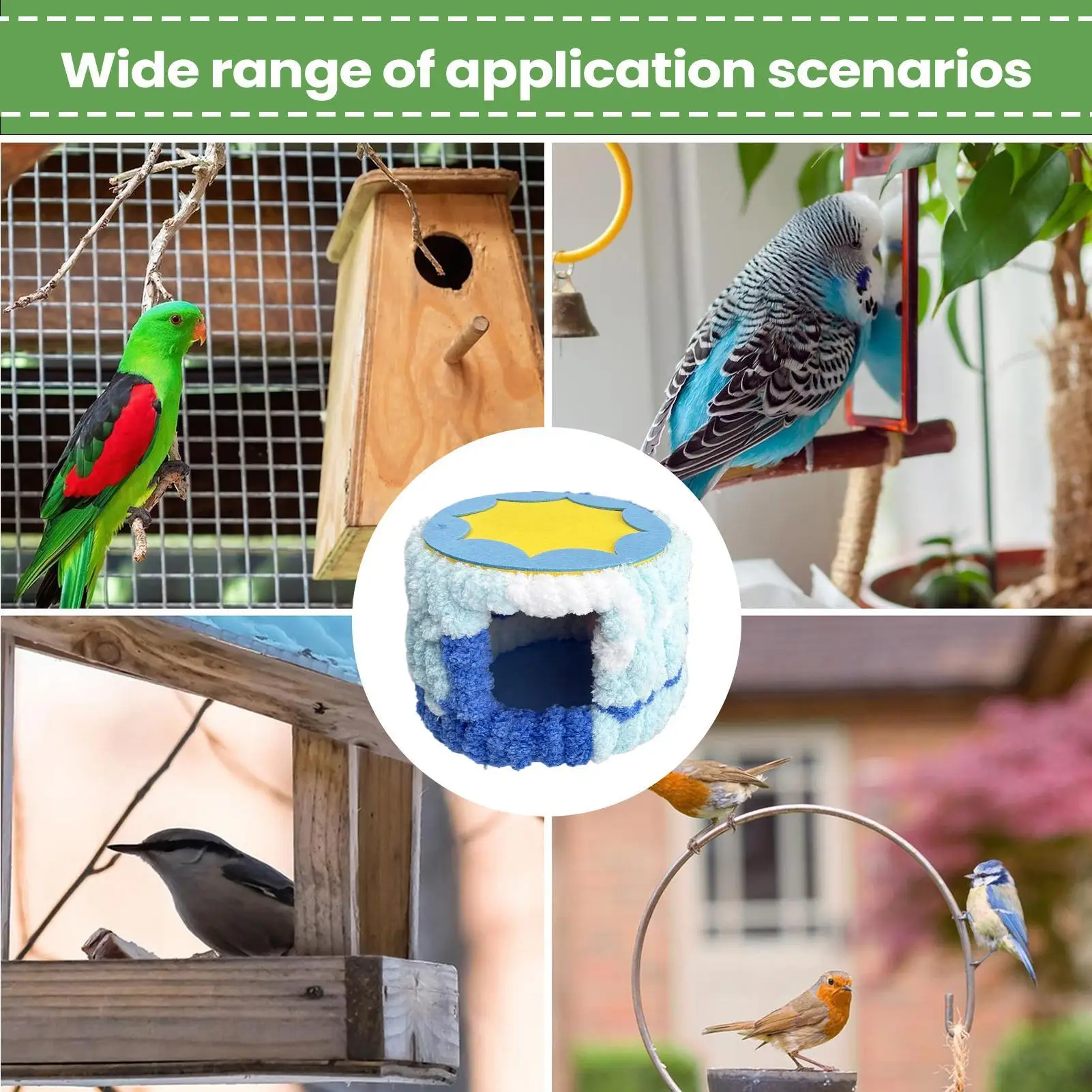 Bird Bed For Cage Cute Warm House Cylinder Parakeet Nest Warm Bird Bed For Parrot Cockatiel Conure Lovebird Finch Squirrel