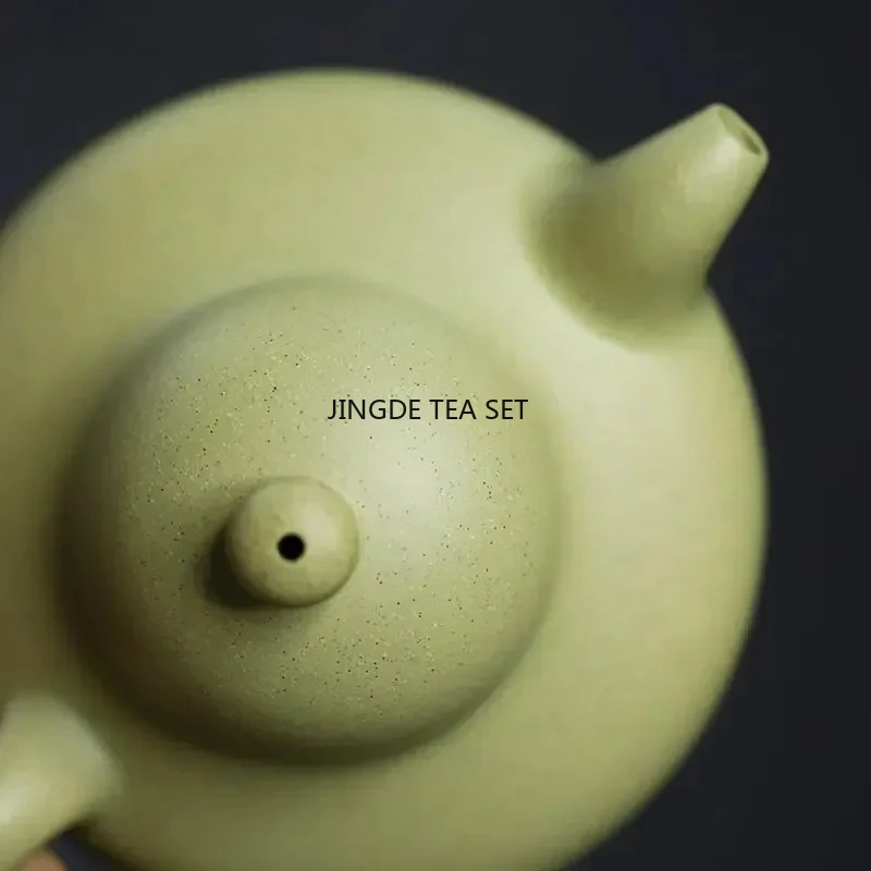 180ml Yixing purple clay teapot original ore green clay handmade beauty tea infusion pot collectible gift
