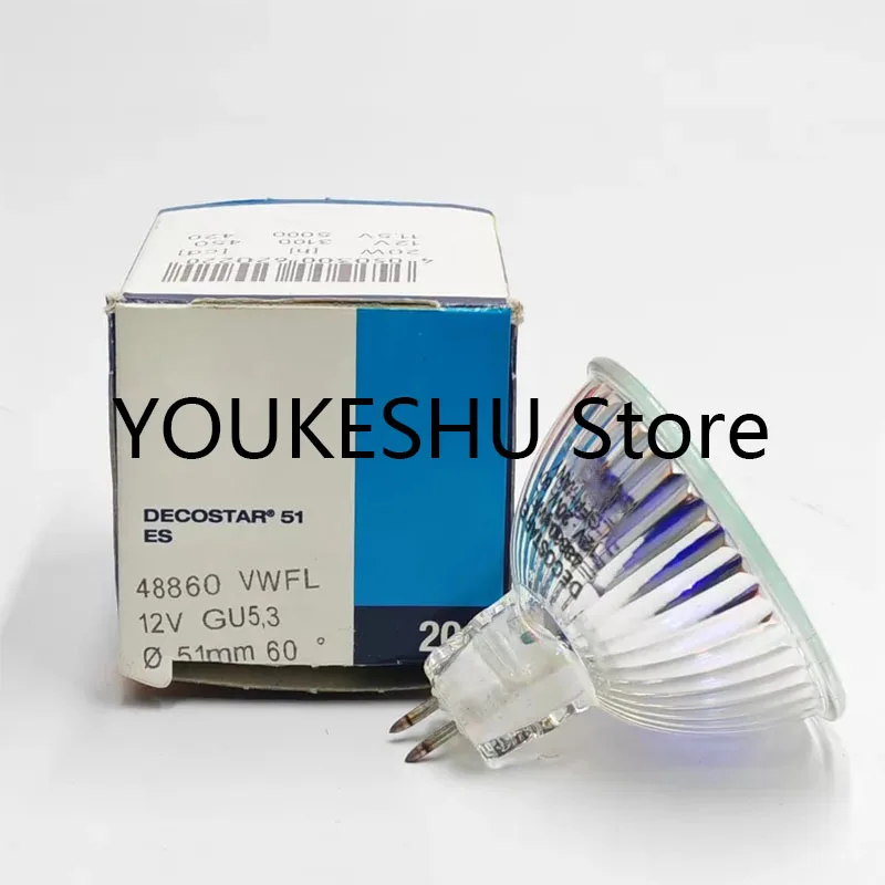 새로운 오리지널 DECOSTAR 51 ES 할로겐 램프 48860 VWFL 12V GU5.3 인터페이스 20W 51mm 빔 각도 60 °