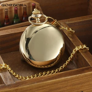 Часы наручные кварцевые для мужчин и женщин, люксовые Ретро-часы с лазерной гравировкой, с подвеской на цепочке и ожерелье, золотистые/Серебристые