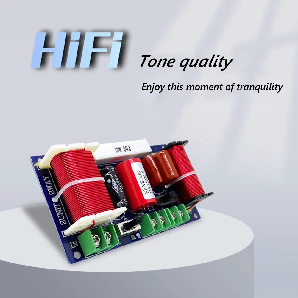 Divisore di frequenza a 2 vie da 250 W 2500-3000 Hz Modulo filtro crossover HiFi Punto di frequenza regolabile Modifica audio Home Theater - immagine 3