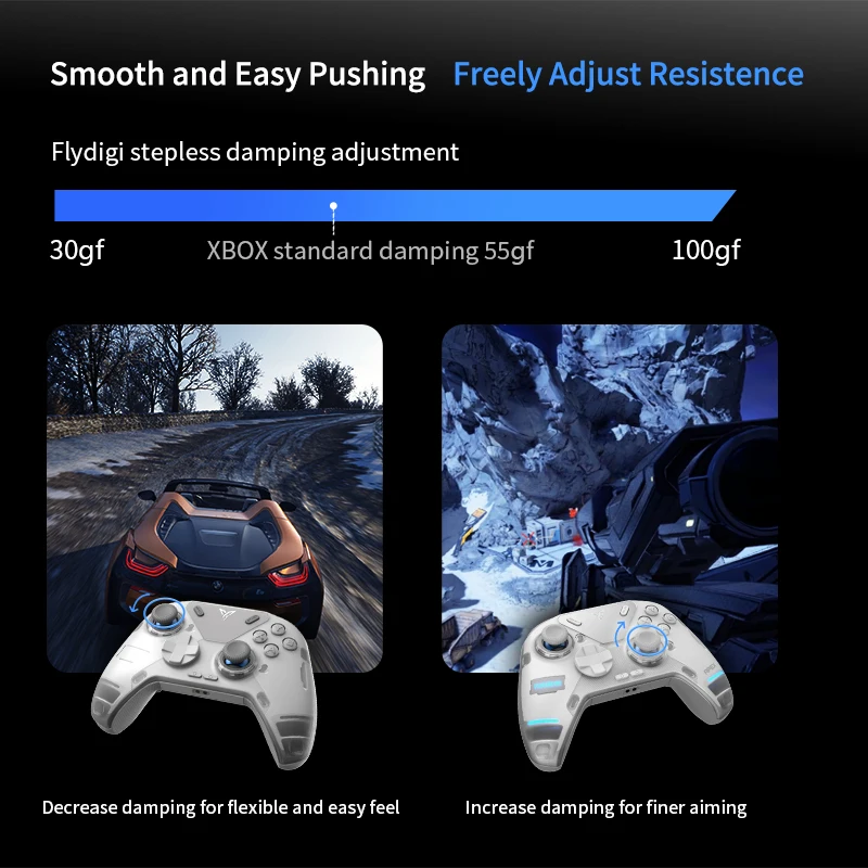 Stock Flydigi Apex 4 Game Controller Interactive Screen