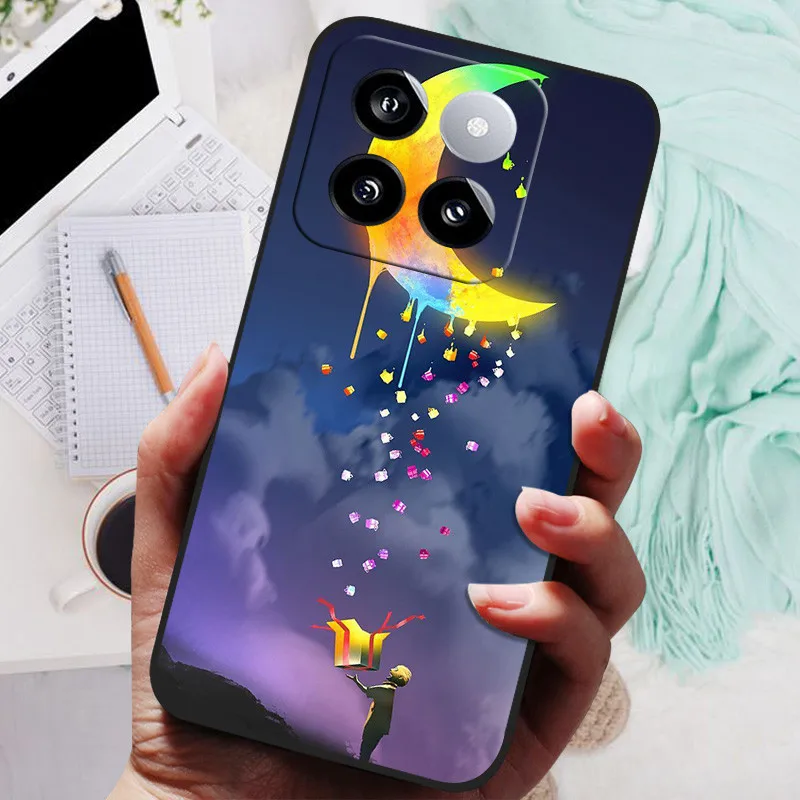 Marble Soft Silicone Shockproof TPU Phone Case with Cute Printing Design