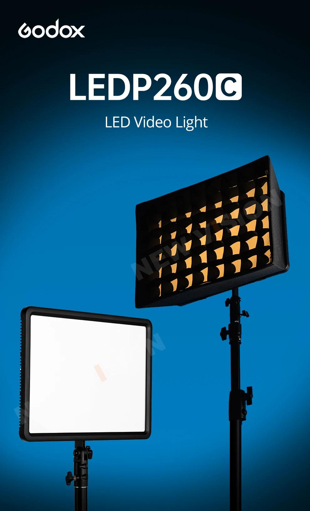 LEDP260C 3300~5500K LED Bi-Color & Dimmable Studio Video Light Lamp Panel for Ca