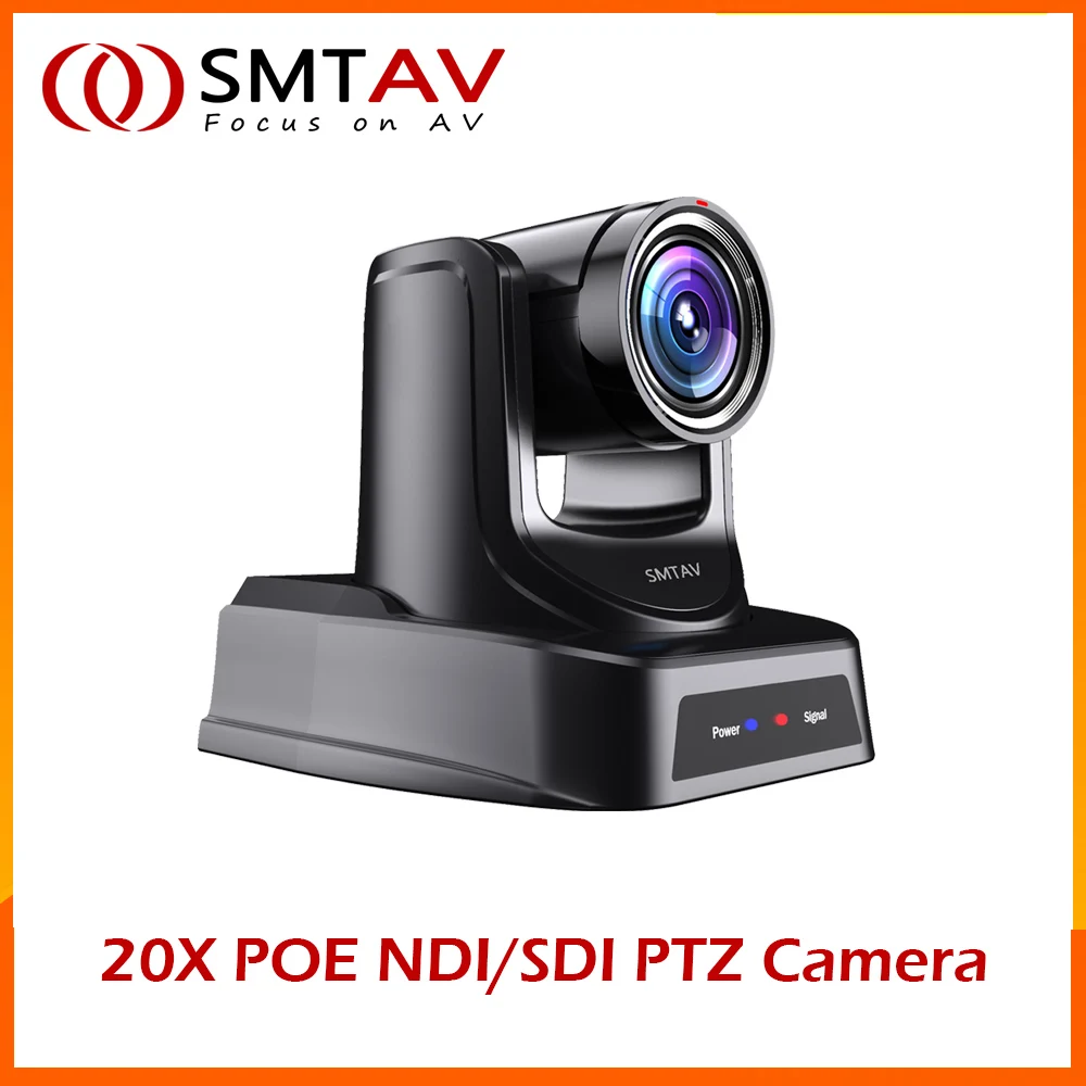 SMTAV 20X+16X Church Broadcasting NDI HX Camera Video conference camera with POE HDMI SDI output ptz ndi conference camera