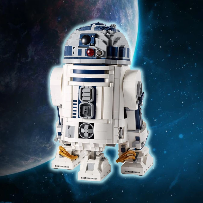 In Stock New Fit 2314pcs Robot Star Space Wars R2d2 Model R2 D2 Figures Building Block Bricks Boy Birthday Gift Toy Kid Blocks Aliexpress