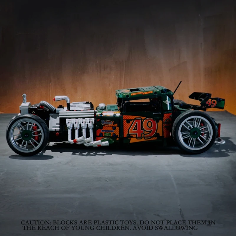 Custom Lego Lego Technic Hot Rod Moc Custom Red/Black Ford A Model