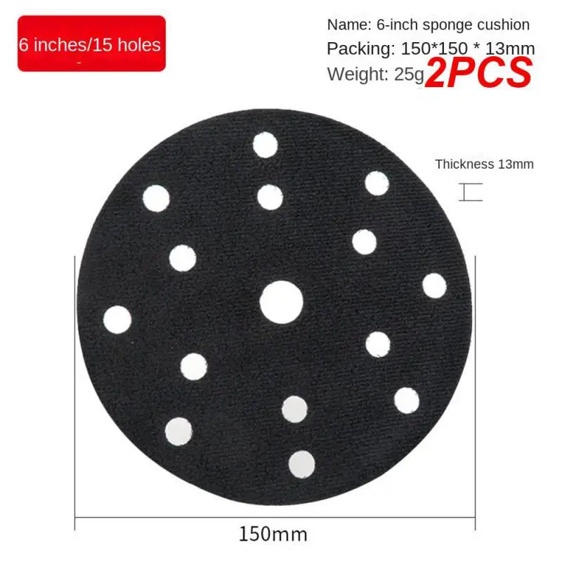 

2PCS 125mm Sandpaper Round Shape Sanding Discs Hook Loop Sanding Paper Buffing Sheet Sandpaper 8 Hole Sander Polishing Pad