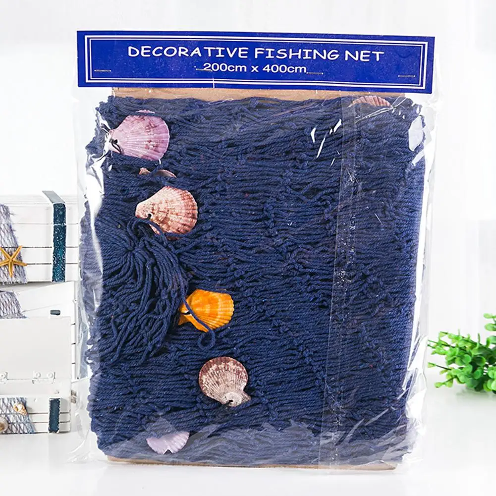 Fishing Net Wall Decoration Mediterranean Decorative Fishing Net For Photography Props Background Wall
