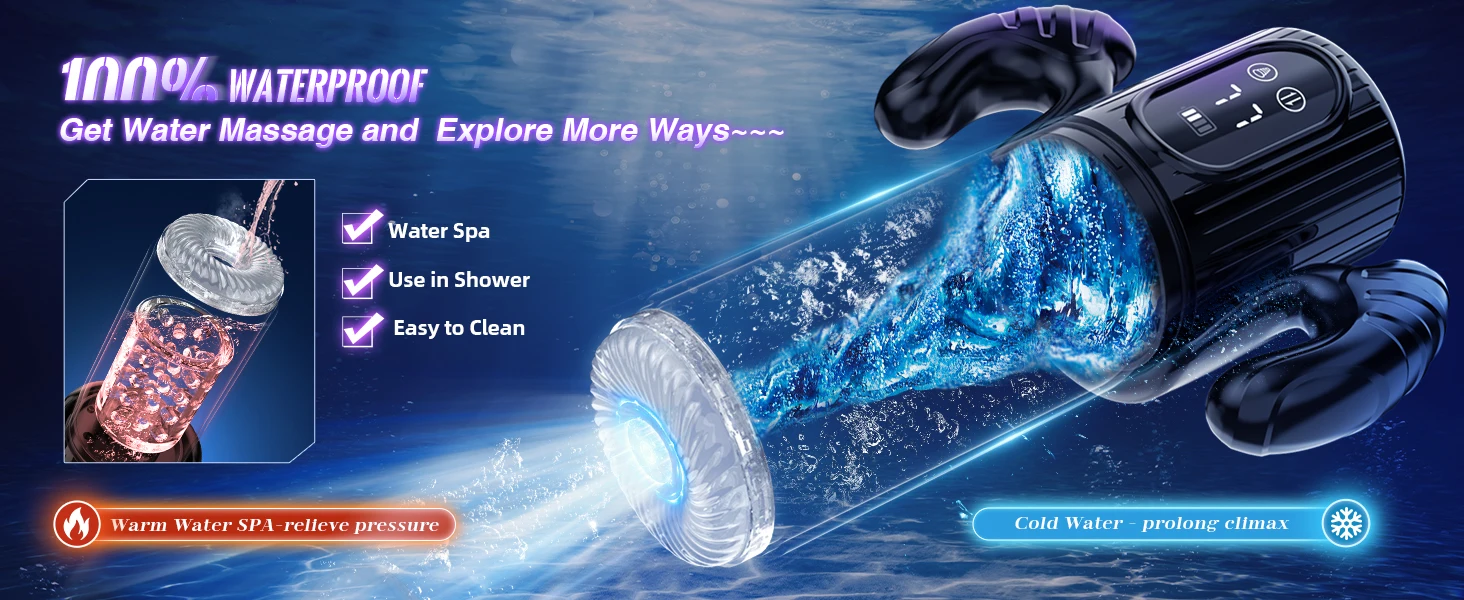 HeartCaptor Electric Thrusting Rotating Piston Stroker for Men Automatic Telescopic Masturbation Cup TPE ABS Material - Details 10