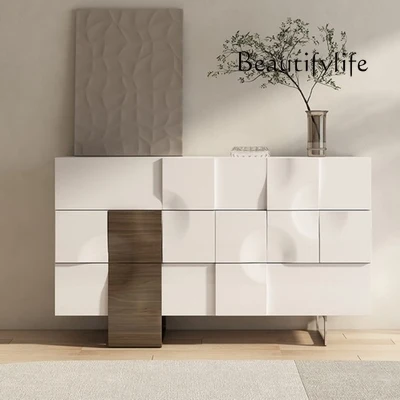 

Italian-Style Modern Minimalist Multi-Functional Hallway Cabinet with Drawer