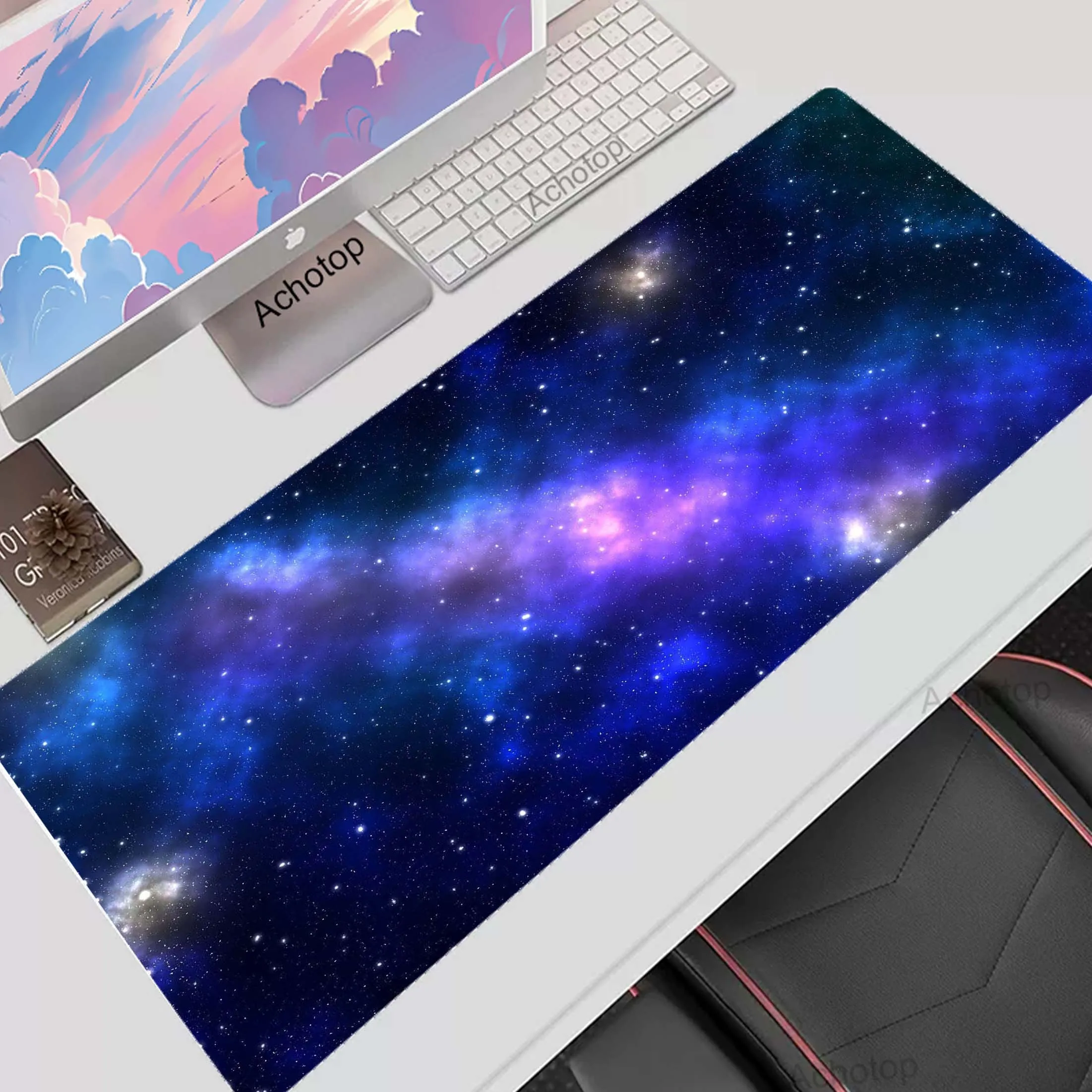 

Mouse Pad Large Gamer 100% Waterproof Mousepad HD Print Space Keyboard Mat XXXL Mouse Mat Pc Accessories Rubber Desk Mat 90x40