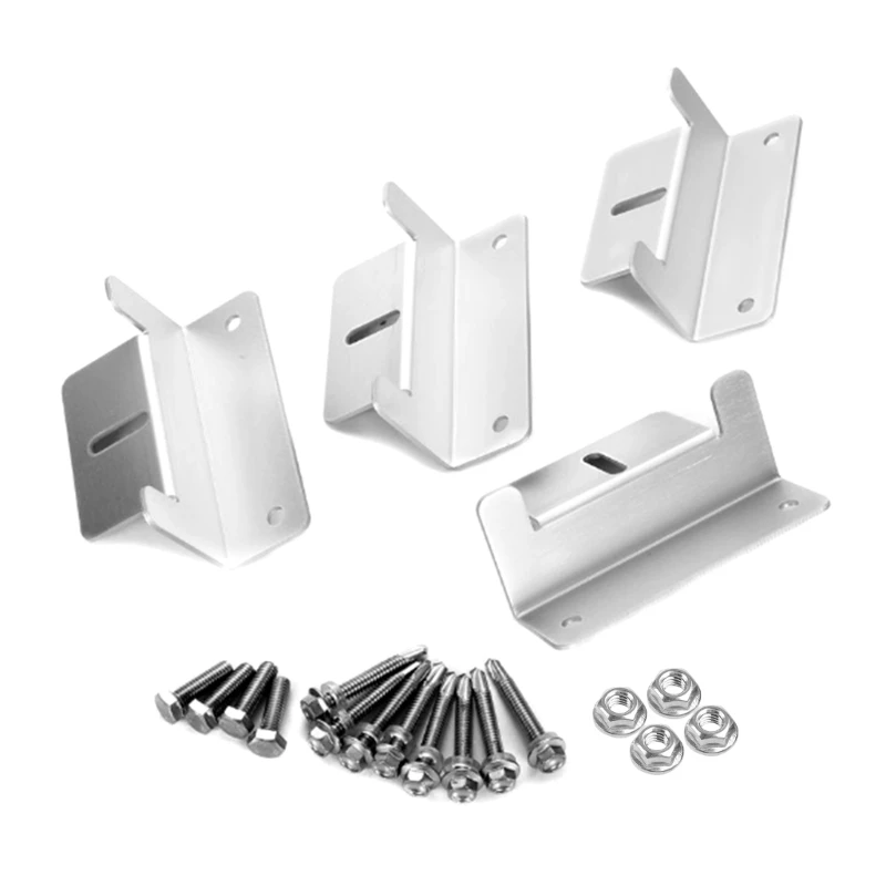

4 Pcs Z-Shape Solar Panel Brackets Fixing Solar Panel Holder Corrosion-Free Dropship