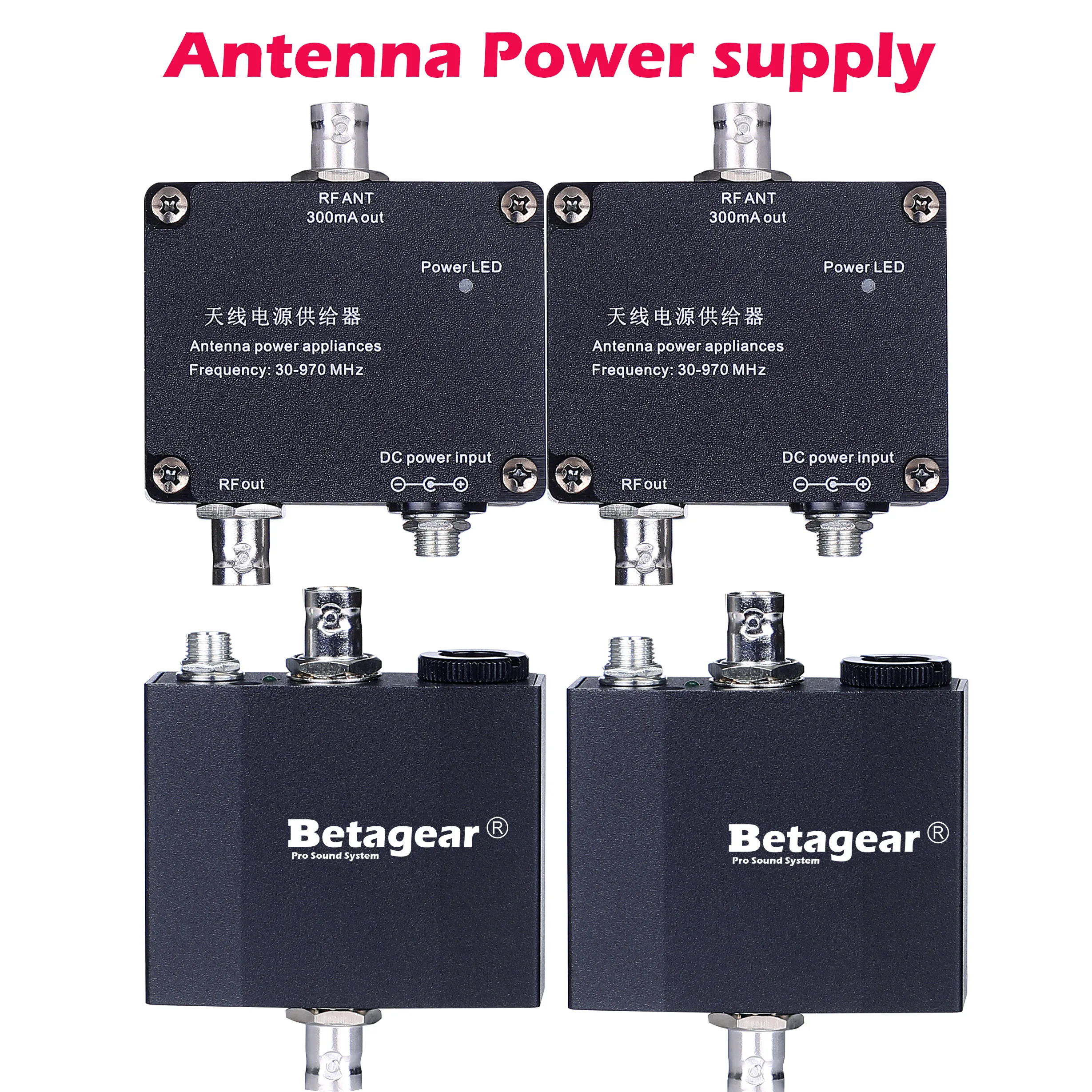 Betagear-antena de Alimentação Signal Booster Spliter para Microfone sem Fio 912v 30-970mhz - Image 6